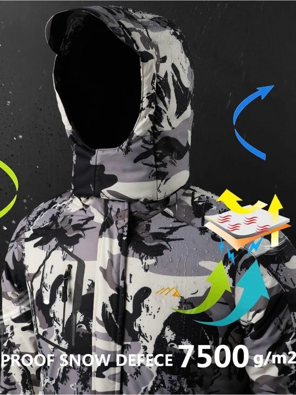 Winter Hooded Snow Jacket